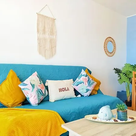 Lägenhet Apartamento Estrella Central Con Vista Al Mar Y Ascensor